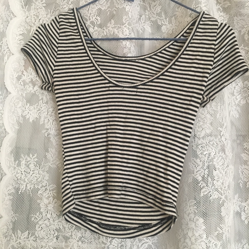 Brandy Melville striped shirt ribbed
