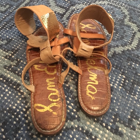 Sam Edelman Genette gold brown gladiator - Picture 4 of 4