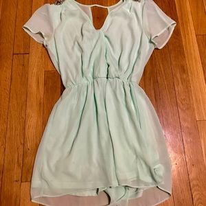 🦋NWOTBlue/Green Embellished Romper