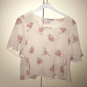CUTE See Through FLORAL Blouse 🌸