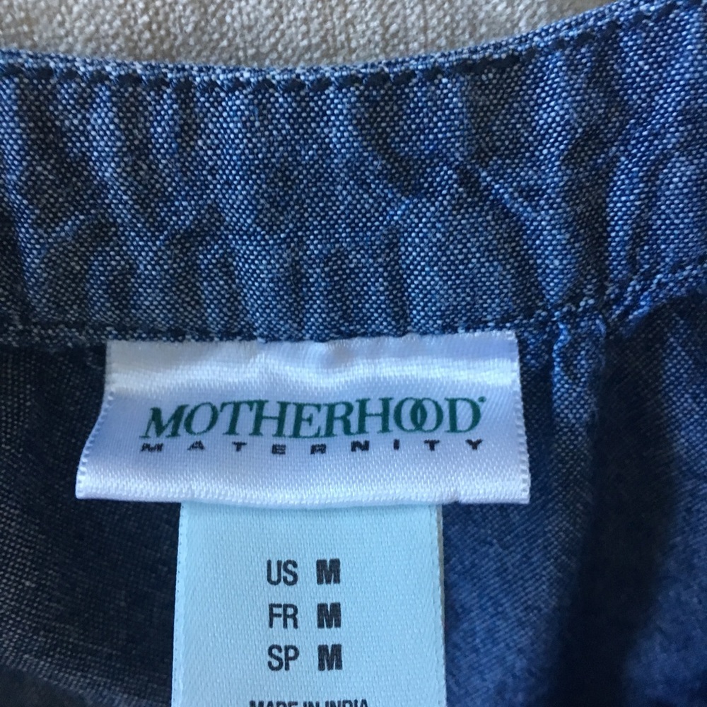 Motherhood Maternity Denim Dress with belt