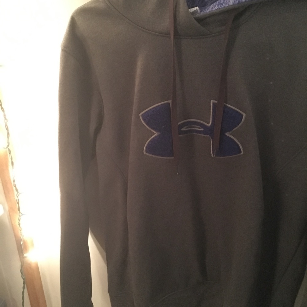 Blue and Grey Under Amour sweatshirt