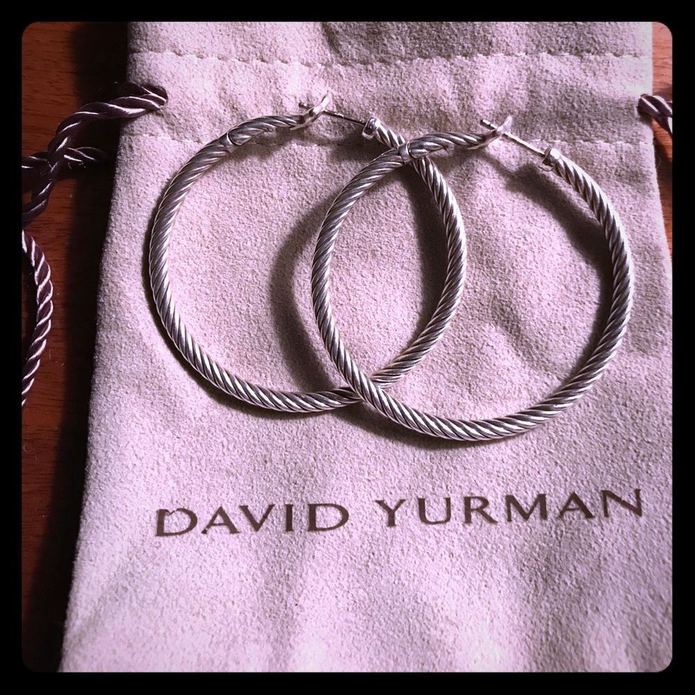 David Yurman Classic Cable Hoop Earrings