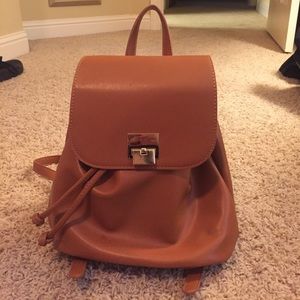 Brown Medium- Sized Backpack