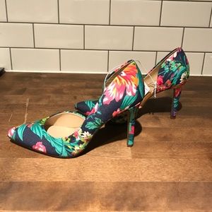 Merona Floral D'Orsay Heels