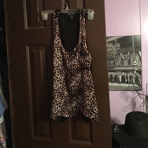 Leopard print tank top