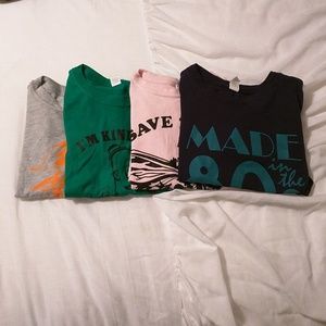 Bundle of 4 Tshirts!!!