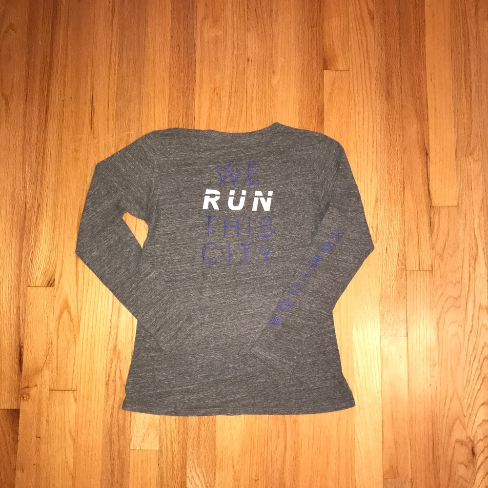 Equinox Fitness gray long sleeve unisex shirt