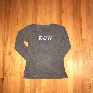 Equinox Fitness gray long sleeve unisex shirt