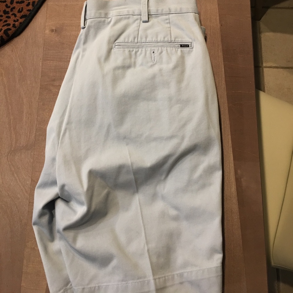 Baby blue polo shorts