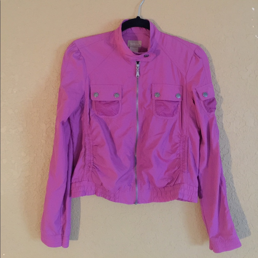 🎁Forever 21 pink windbreaker light zipper jacket