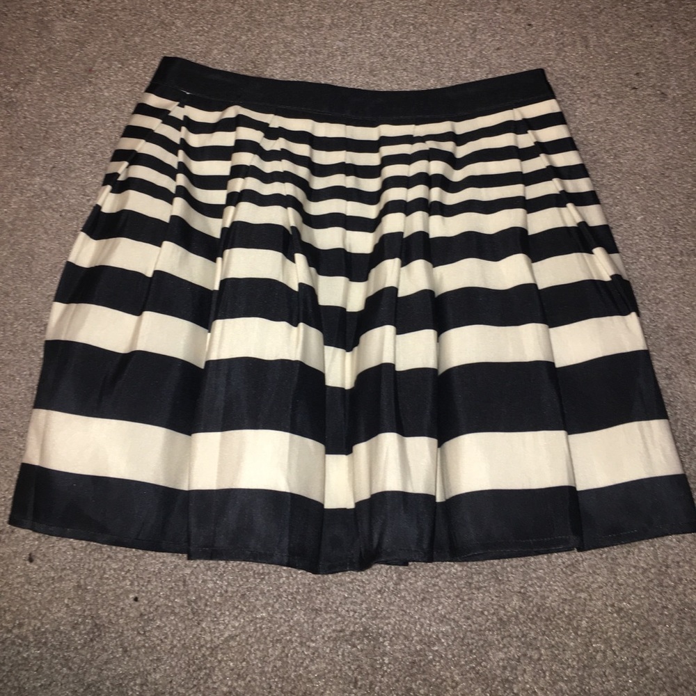 Striped skater skirt