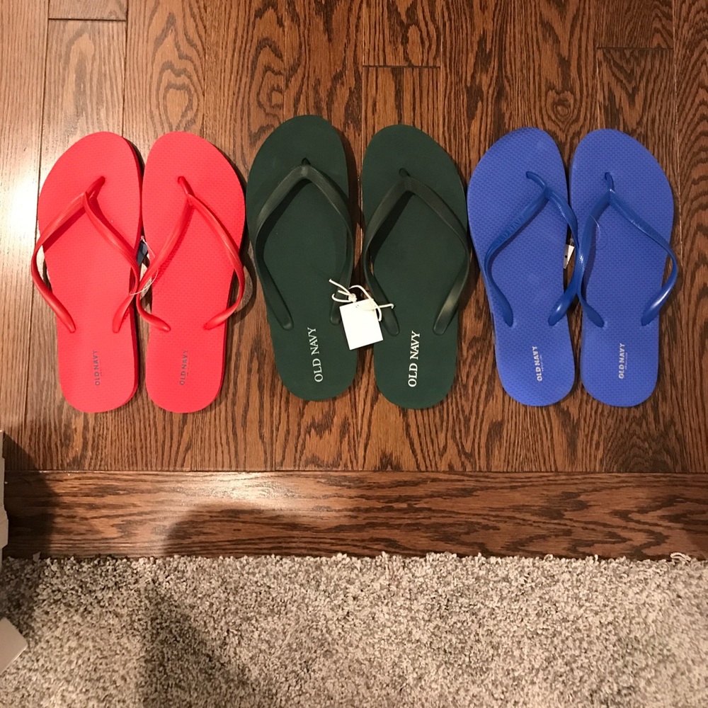 NWT Old Navy Flip Flops (Size 11, SOLD TOGETHER)