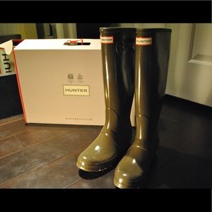 Hunter Boots Original High Gloss Dark Green