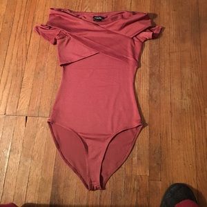 Off the shoulder body suit