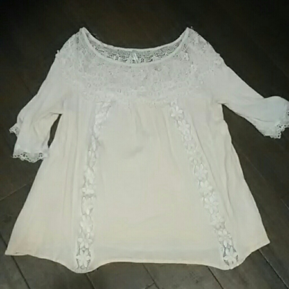 Cream colored women's top