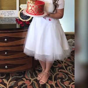 🔥3 items for $25🔥 White tulle skirt