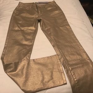 Gold Stretch Skinny Jeans