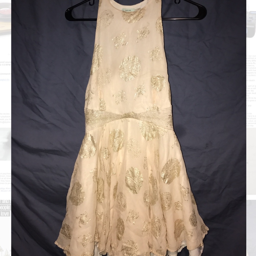 White & Gold Kimchi Blue Urban Outfitters Dress!