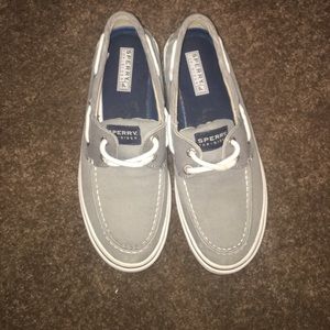 Gray Sperry Top Sider Shoes