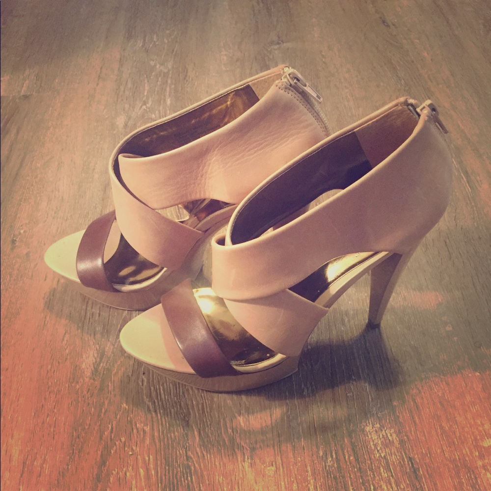 Carlos Zip Back Platform Heels