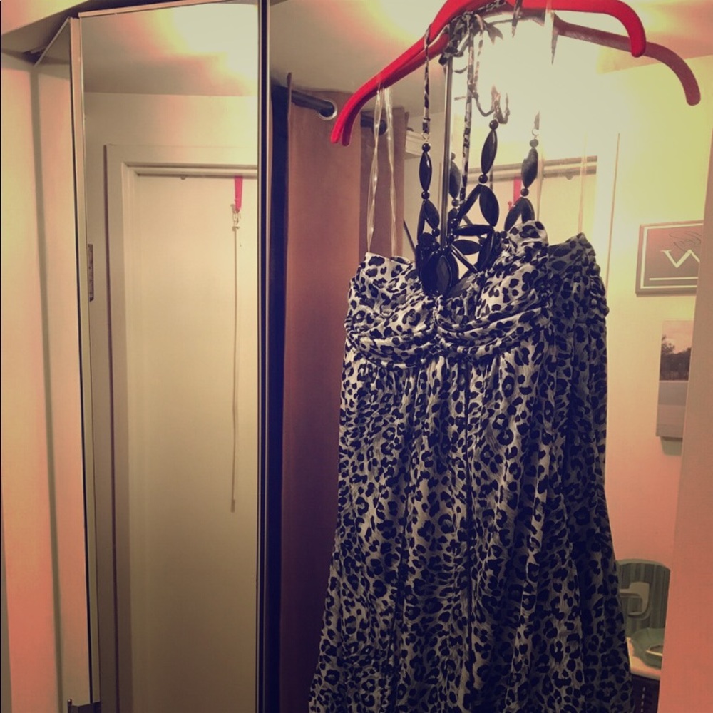 Leopard print dress