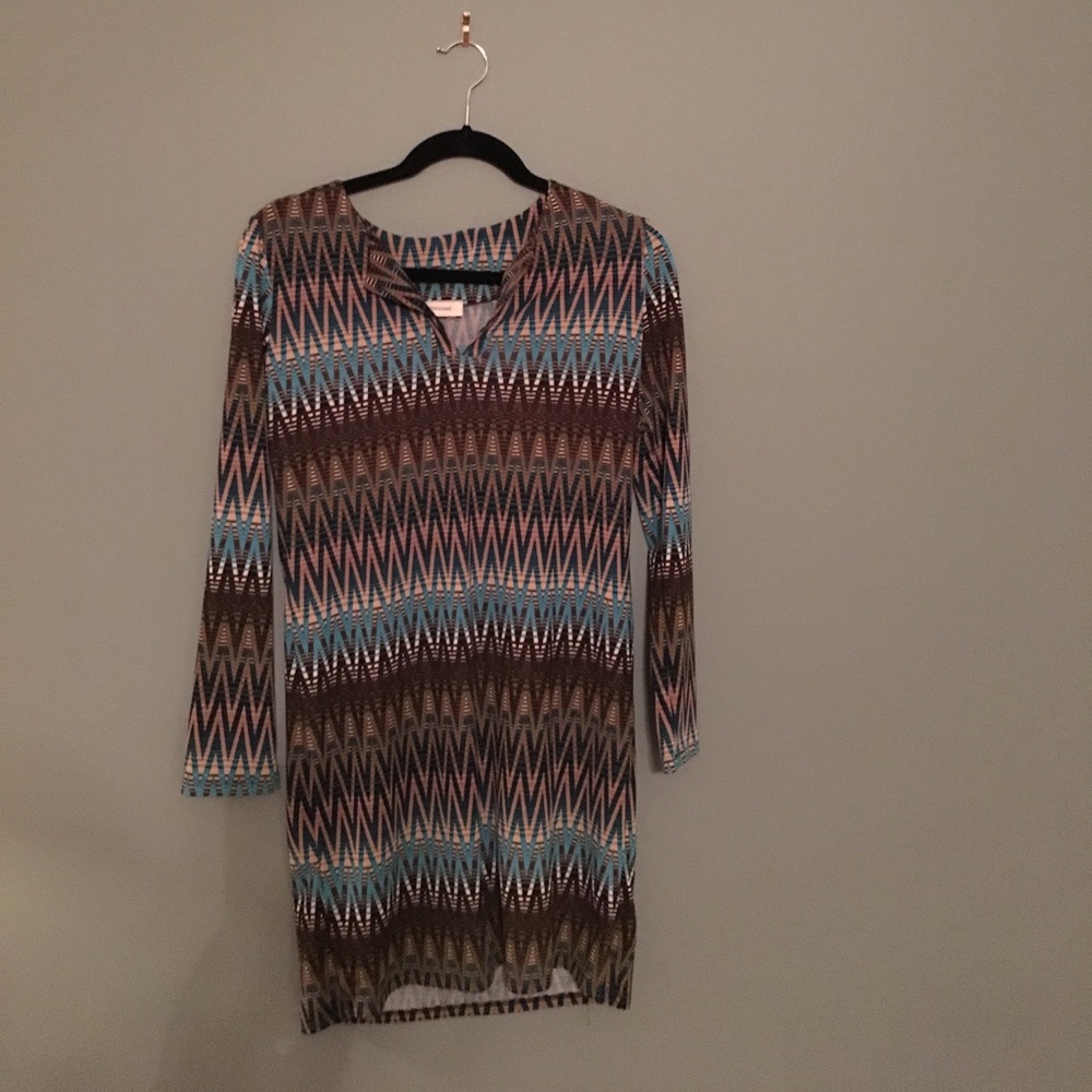Adrienne Chevron Dress