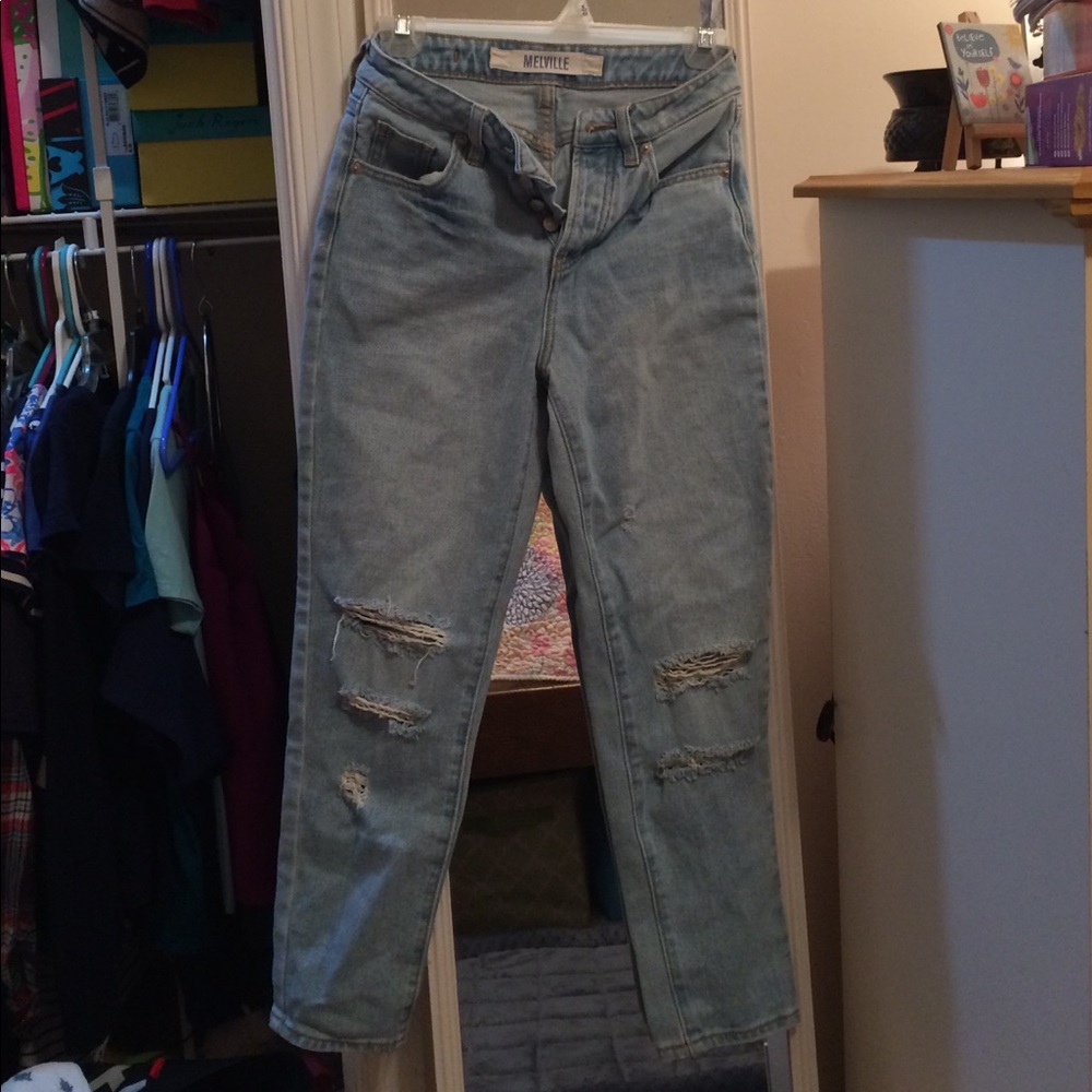 Button fly jeans