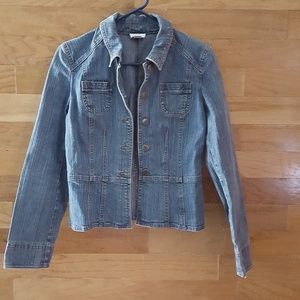 Ann Taylor Loft denim fitted jacket