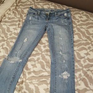 Distressed American Eagle Jeans