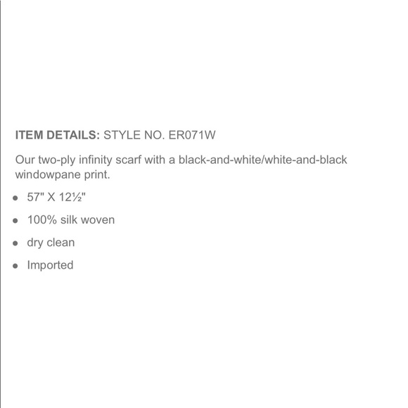 J.jill Silk windowpane print infinity scarf - Picture 4 of 8