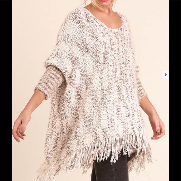 Chunky Knit Sweater w/Fringes - Picture 5 of 5