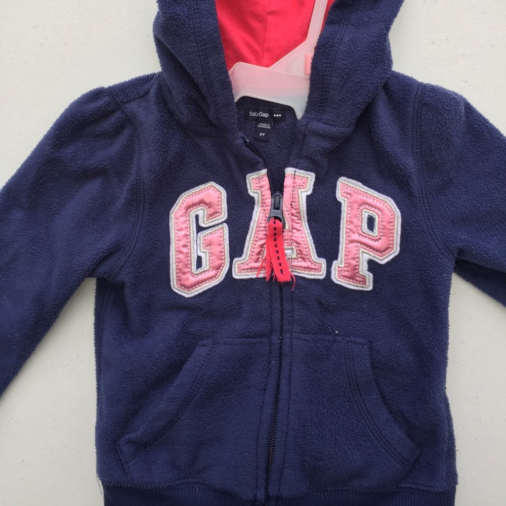 Blue fleece Gap zip up Hoodie