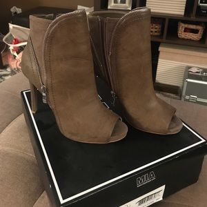 Mia open toed booties