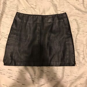 Bebe Leather Skirt