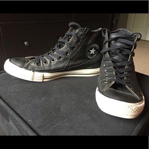 Leather Converse High tops