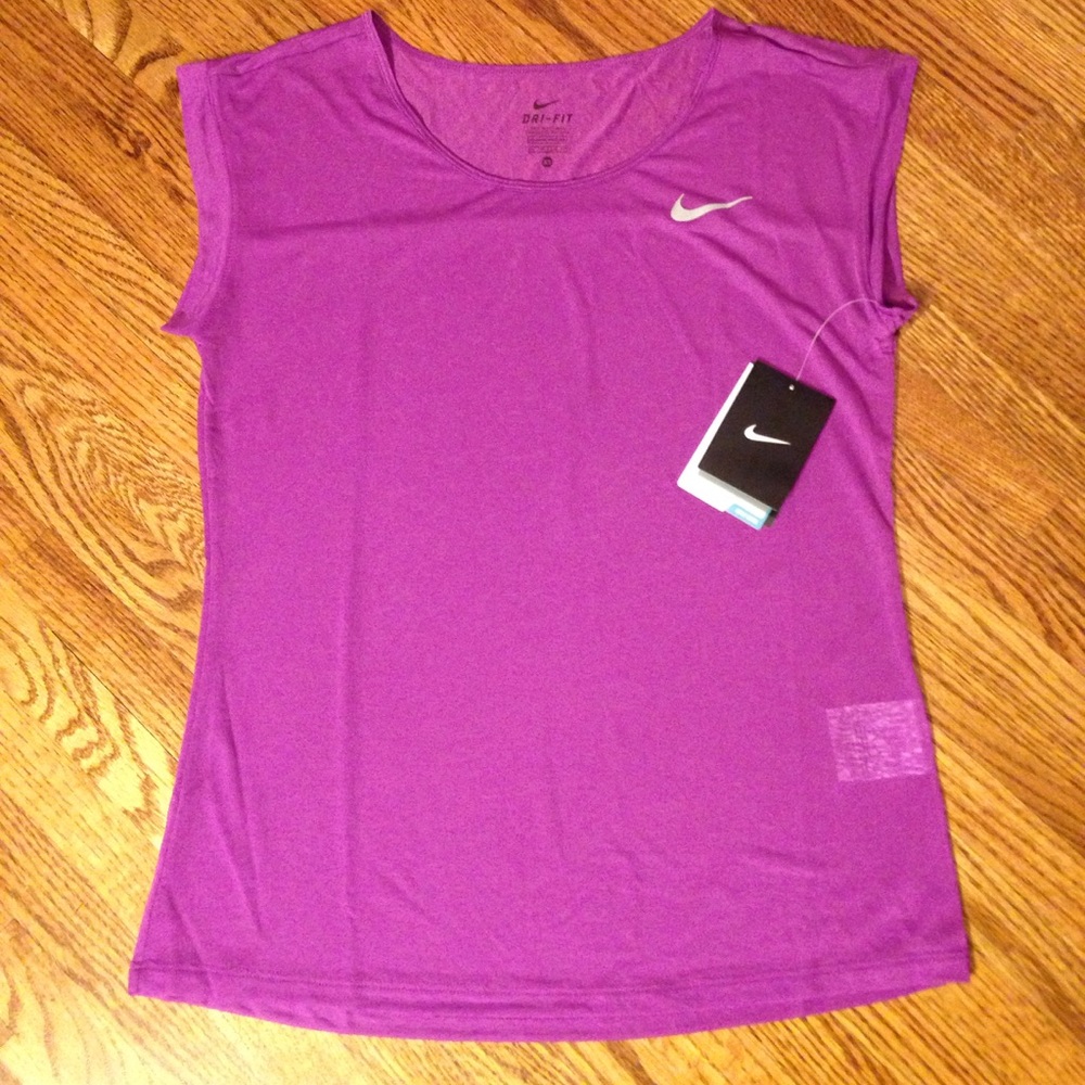 NEW Nike Dri Fit Purple Top Size XS