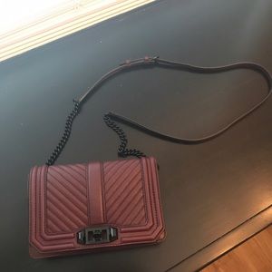 Rebecca Minkoff Chevron Quilted Love crossbody