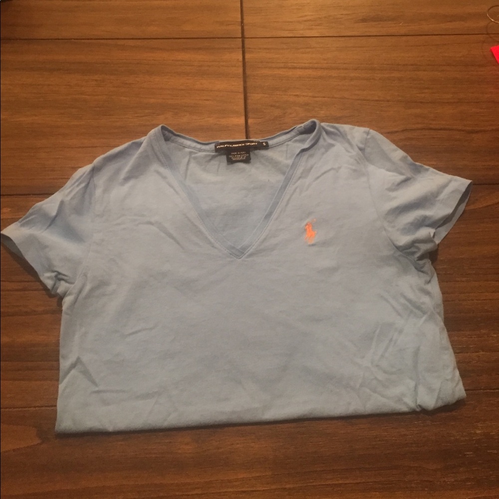Powder blue Ralph Lauren sport tee