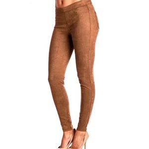 Last chance! NEW Soft Faux Suede Tan Leggings