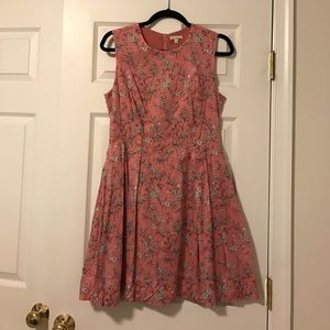 Gap pink floral sleeveless sundress