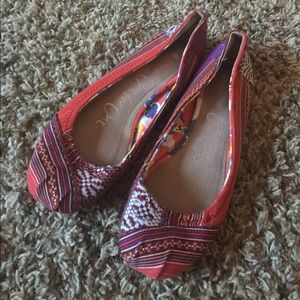 Toms red ballet flats❤️