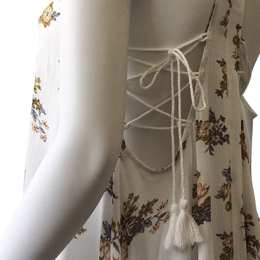 Floral Tunic Dress With Tie Side Detail - Picture 3 of 8