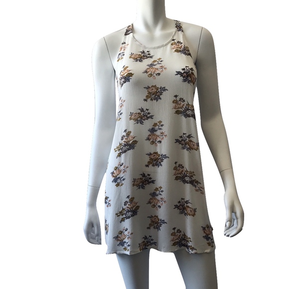 Floral Tunic Dress With Tie Side Detail - Picture 2 of 8