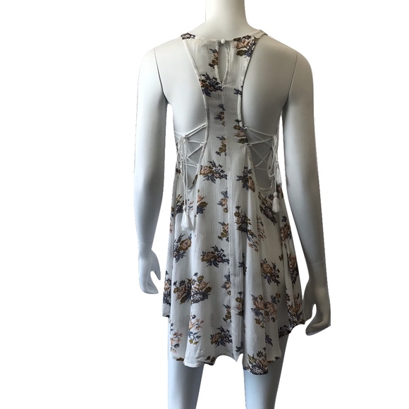 Floral Tunic Dress With Tie Side Detail - Picture 4 of 8
