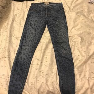 Current/Elliot leopard print jeans