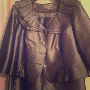 Women's two piece blazer and skirt suit