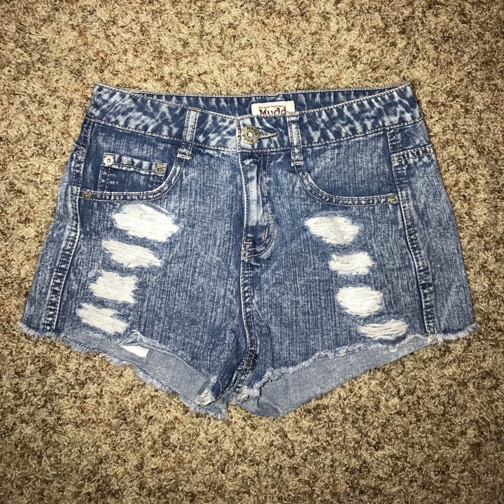 Mudd Brand Blue Jean Short Shorts