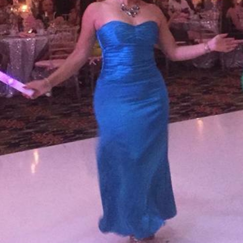 Strapless long gown