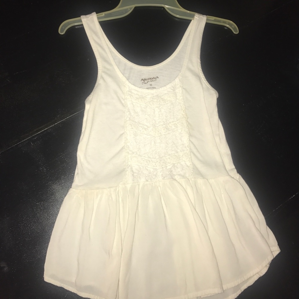 Cream colored flowing tank top